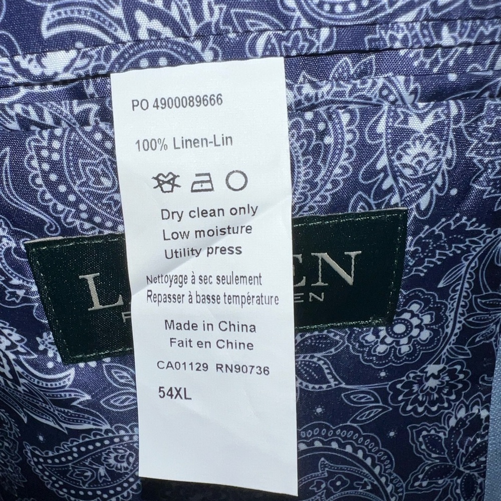 Ralph Lauren light blue linen 2 button suit jacket